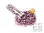 Colour Lined Amethyst w- White Size 11-0 Seed Beads